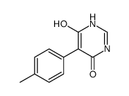 4-hydroxy-5-(4-methylphenyl)-1H-pyrimidin-6-one结构式