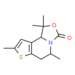 3H-Oxazolo[3,4-a]thieno[3,2-c]pyridin-3-one,1,5,6,9b-tetrahydro-1,1,5,8-tetramethyl-结构式