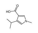 1H-Pyrrole-3-carboxylicacid,1-methyl-4-(1-methylethyl)-(9CI) Structure