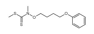 methyl methyl(4-phenoxybutoxy)carbamodithioate Structure