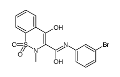 N-(3-Bromophenyl)-4-hydroxy-2-methyl-2H-1,2-benzothiazine-3-carbo xamide 1,1-dioxide Structure