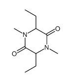 3,6-diethyl-1,4-dimethylpiperazine-2,5-dione Structure