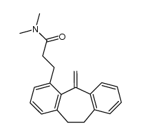 N,N-Dimethyl-3'-[10,11-dihydro-5-methylen-5H-dibenzo[a,d]cyclohepten-4]-propionamid Structure