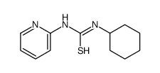 N-cyclohexyl-N'-(2-pyridinyl)thiourea结构式