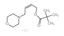 Propanoic acid,2,2-dimethyl-, 4-(4-morpholinyl)-2-butenyl ester, hydrochloride, (Z)- (9CI) picture