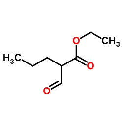 Ethyl 2-formylpentanoate structure