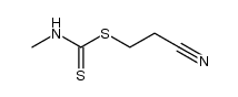 methyl-dithiocarbamic acid-(2-cyano-ethyl ester)结构式