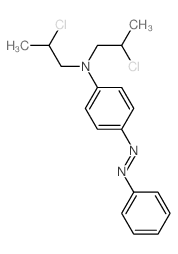 Benzenamine, N,N-bis (2-chloropropyl)-4-(phenylazo)- structure
