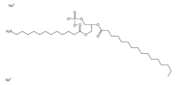 disodium,[(2S)-3-(12-aminododecanoyloxy)-2-hexadecanoyloxypropyl] phosphate Structure