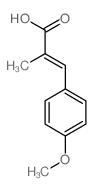 2-Propenoic acid,3-(4-methoxyphenyl)-2-methyl- Structure