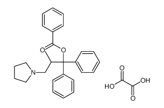 (2-methyl-1,1-diphenyl-3-pyrrolidin-1-ylpropyl) benzoate,oxalic acid Structure