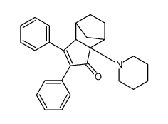 2,3-diphenyl-7a-(piperidin-1-yl)-3a,4,5,6,7,7a-hexahydro-1H-4,7-methanoinden-1-one Structure