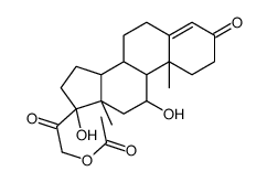 [2-(11,17-dihydroxy-10,13-dimethyl-3-oxo-2,6,7,8,9,11,12,14,15,16-decahydro-1H-cyclopenta[a]phenanthren-17-yl)-2-oxoethyl] acetate Structure