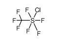 trans-chlorotetrafluoro(trifluoromethyl)sulfur(VI) Structure