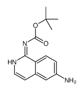tert-butyl N-(6-aminoisoquinolin-1-yl)carbamate结构式