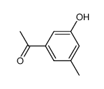 1-(3-羟基-5-甲基苯基)乙酮结构式