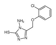 3-(2-chlorophenoxymethyl)-4-amino-5-mercapto-1,2,4-triazole结构式