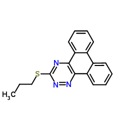 3-(Propylsulfanyl)phenanthro[9,10-e][1,2,4]triazine Structure