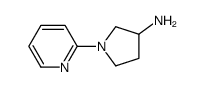 1-(pyridin-2-yl)pyrrolidin-3-amine结构式