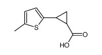 2-(5-methylthien-2-yl)cyclopropanecarboxylic acid Structure