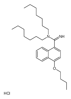 4-butoxy-N,N-diheptylnaphthalene-1-carboximidamide,hydrochloride结构式