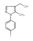 [1-(4-氟苯基)-5-甲基-1H-吡唑-4-基]甲醇结构式