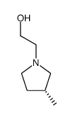 (R)-2-(3-methylpyrrolidin-1-yl)ethanol结构式