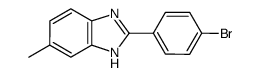 2-(4-bromophenyl)-6-methyl-1H-benzo[d]imidazole结构式