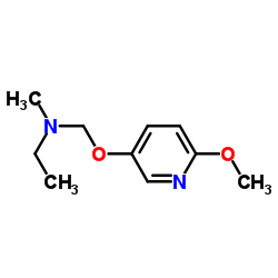 N-{[(6-Methoxy-3-pyridinyl)oxy]methyl}-N-methylethanamine结构式