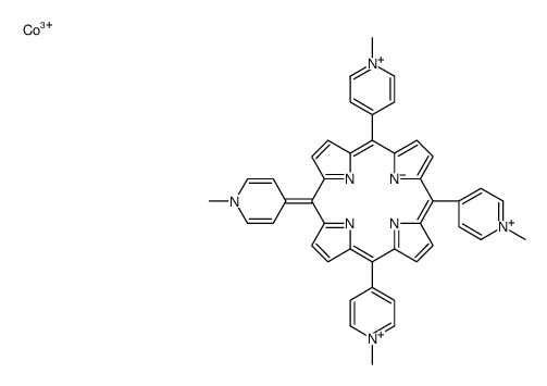 tetrakis(N-methyl-4-pyridinium)porphine cobalt(III) complex结构式