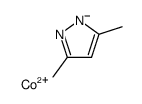 3.5-dimethylpyrazol Co(II) complex Structure