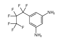 5-(1,1,2,2,3,3,3-heptafluoropropyl)benzene-1,3-diamine Structure