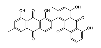 1',4,5,8'-Tetrahydroxy-2,6'-dimethyl[1,2'-bianthracene]-9,9',10,10'-tetrone Structure