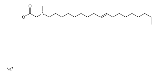 (Z)-N-甲基-N-9-十八碳烯基氨基乙酸钠盐结构式