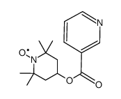 1-oxyl-2,2,6,6-tetramethyl 4-piperidinyl nicotinate结构式