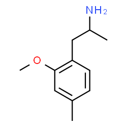 Benzeneethanamine, 2-methoxy-α,4-dimethyl-结构式