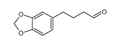 4-(3,4-methylenedioxyphenyl)butanal Structure