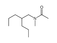 N-methyl-N-(2-propylpentyl)acetamide Structure