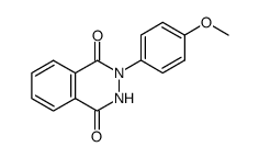 2-(4-methoxy-phenyl)-2,3-dihydro-phthalazine-1,4-dione Structure