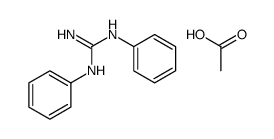 acetic acid,1,2-diphenylguanidine Structure