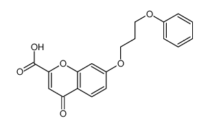 4-oxo-7-(3-phenoxypropoxy)chromene-2-carboxylic acid Structure
