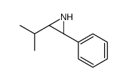 Aziridine, 2-(1-methylethyl)-3-phenyl-, cis- (9CI) Structure