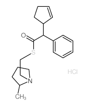 2-(1-cyclopent-2-enyl)-1-[2-(2-methylpyrrolidin-1-yl)ethylsulfanyl]-2-phenyl-ethanone结构式