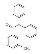 Benzene,1-[(diphenylmethyl)sulfinyl]-3-methyl- Structure