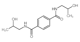 N,N-bis(2-hydroxypropyl)benzene-1,4-dicarboxamide structure