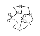 4,10-dithia-1,3,5,7,9,11-hexaaza-tetracyclo[5.5.1.13,11.15,9]pentadecane 4,4,10,10-tetraoxide结构式