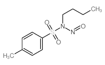 N-butyl-4-methyl-N-nitroso-benzenesulfonamide结构式