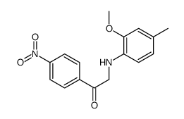 2-(2-methoxy-4-methylanilino)-1-(4-nitrophenyl)ethanone结构式