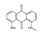 1-amino-8-methylamino-anthraquinone Structure