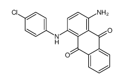 1-amino-4-(4-chloroanilino)anthracene-9,10-dione结构式